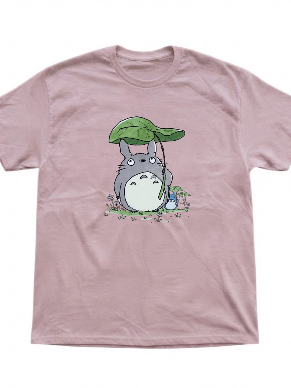 My Neighbor Totoro Anime Dusty Rose Cotton Gildan T-Shirt